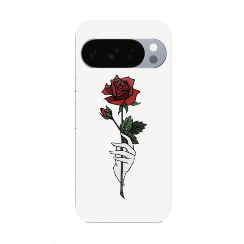 Google Pixel 10 Pro XL Rose in hand Transparent Silicone TPU Θήκη